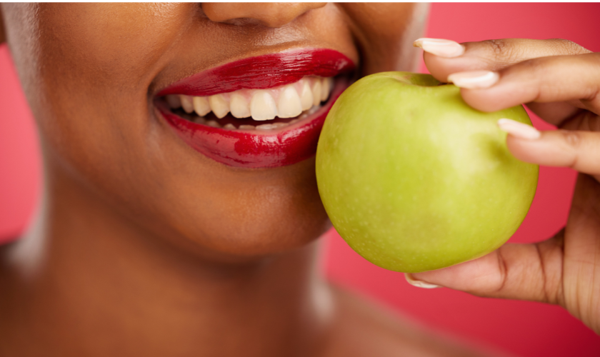 A patient after undergoing professional teeth whitening at Valley Dental Riverview